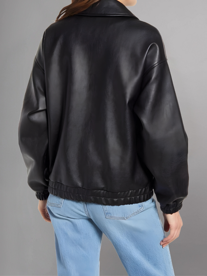 Aida Black A-2 Bomber Jacket