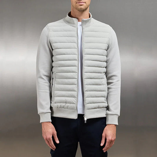 Padded winter jacket with zip – men