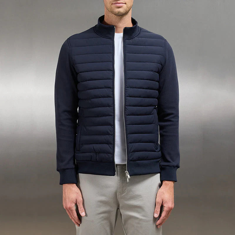Padded winter jacket with zip – men