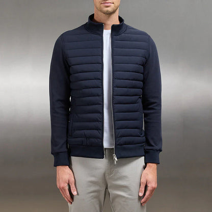 Padded winter jacket with zip – men