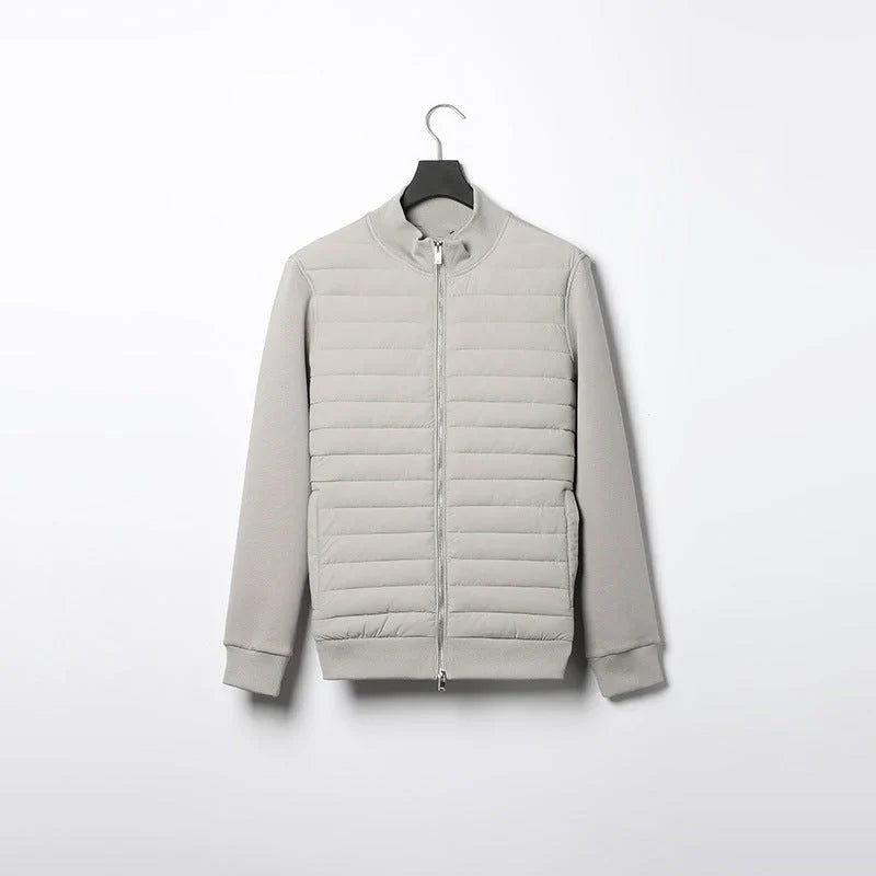 Padded winter jacket with zip – men