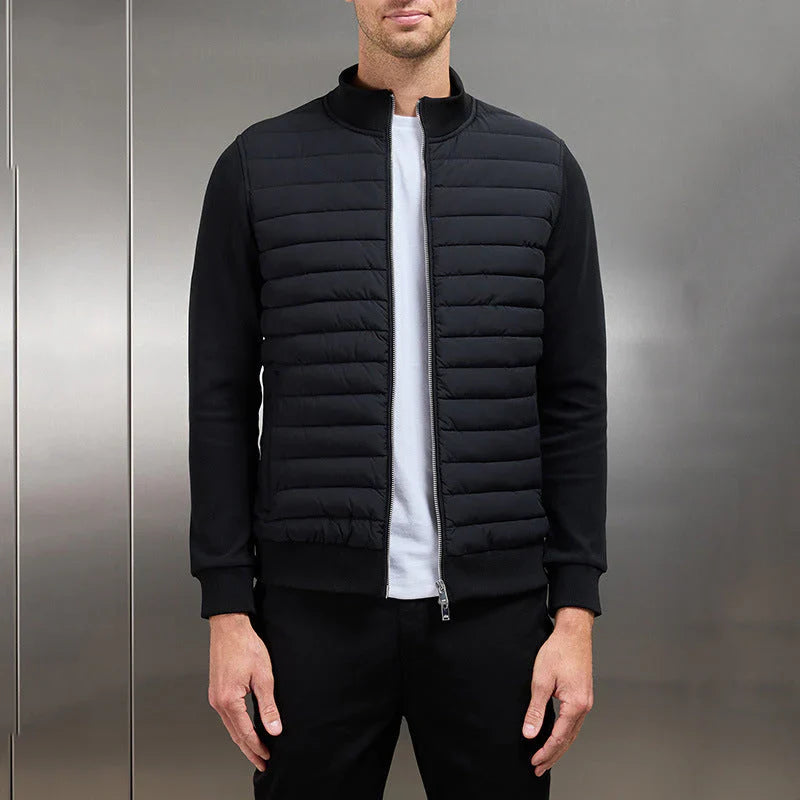 Padded winter jacket with zip – men