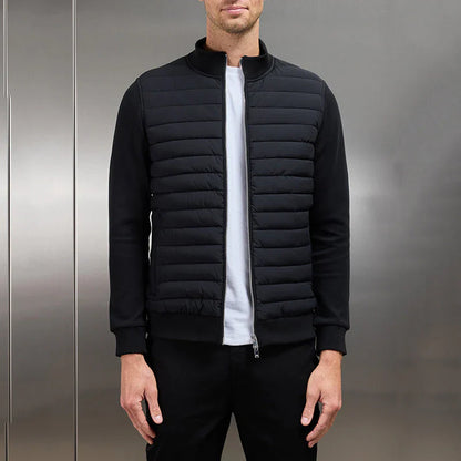 Padded winter jacket with zip – men