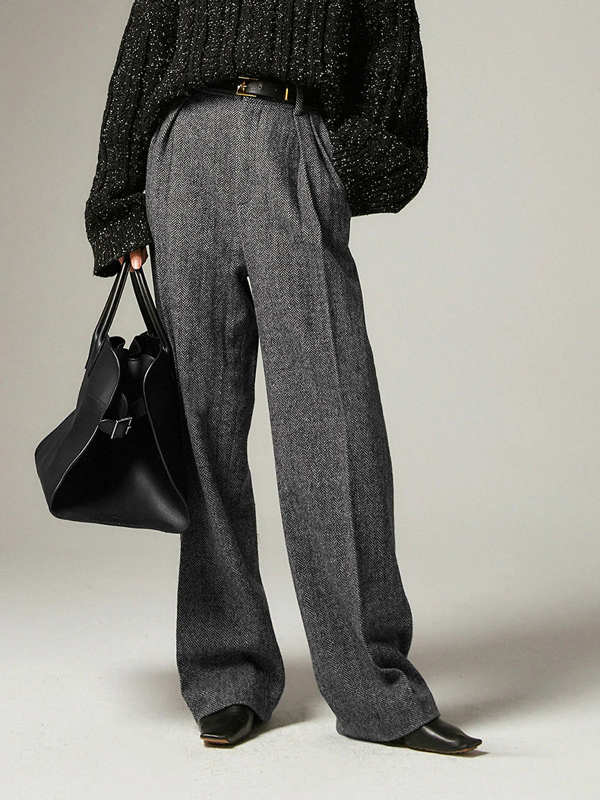 Xenia grey chino pants – women