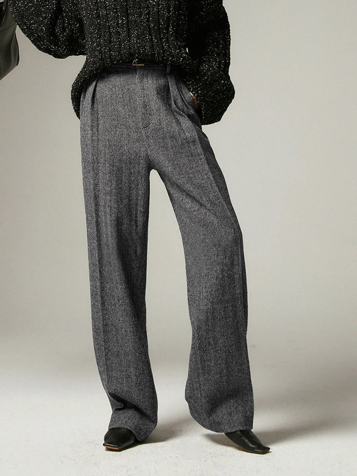 Xenia grey chino pants – women
