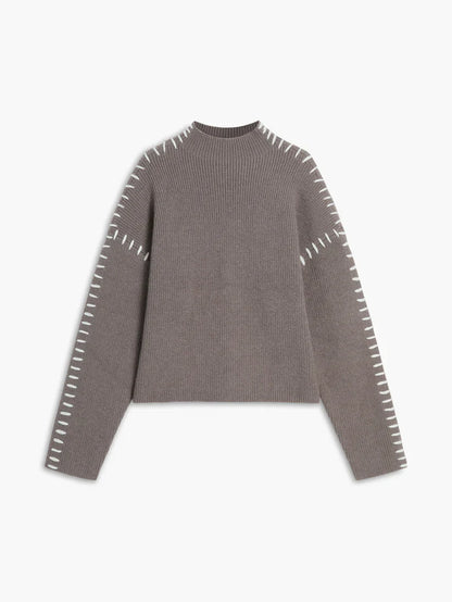 Theresa oversized turtleneck sweater – women