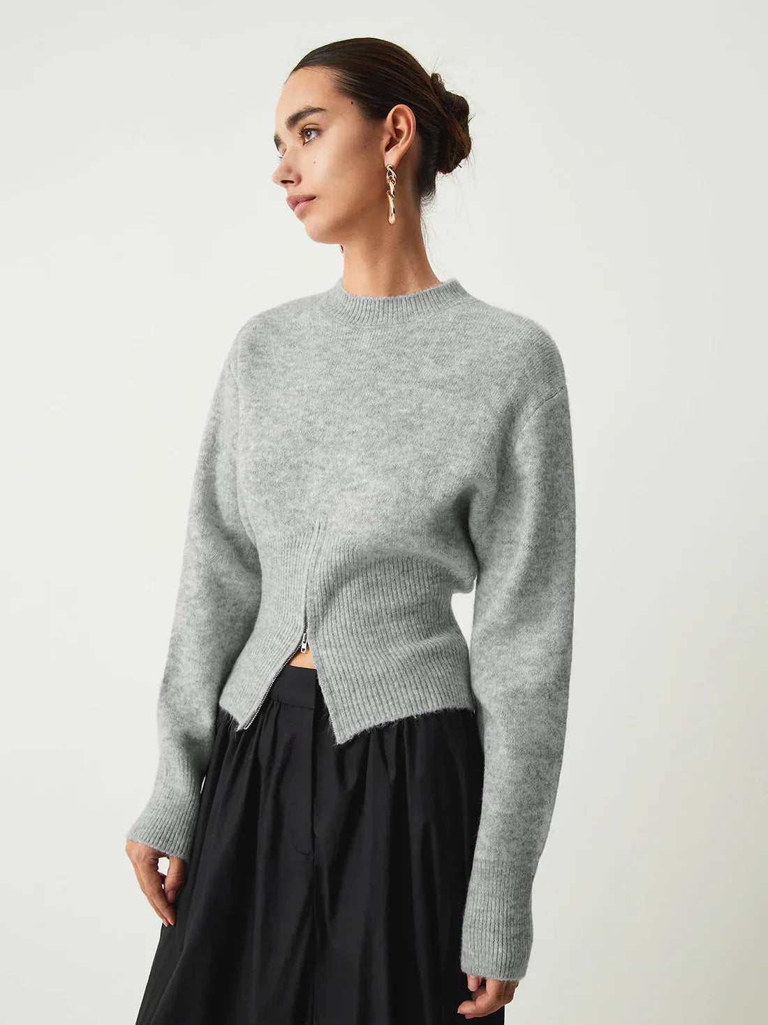 Svenja half-zip pullover – women