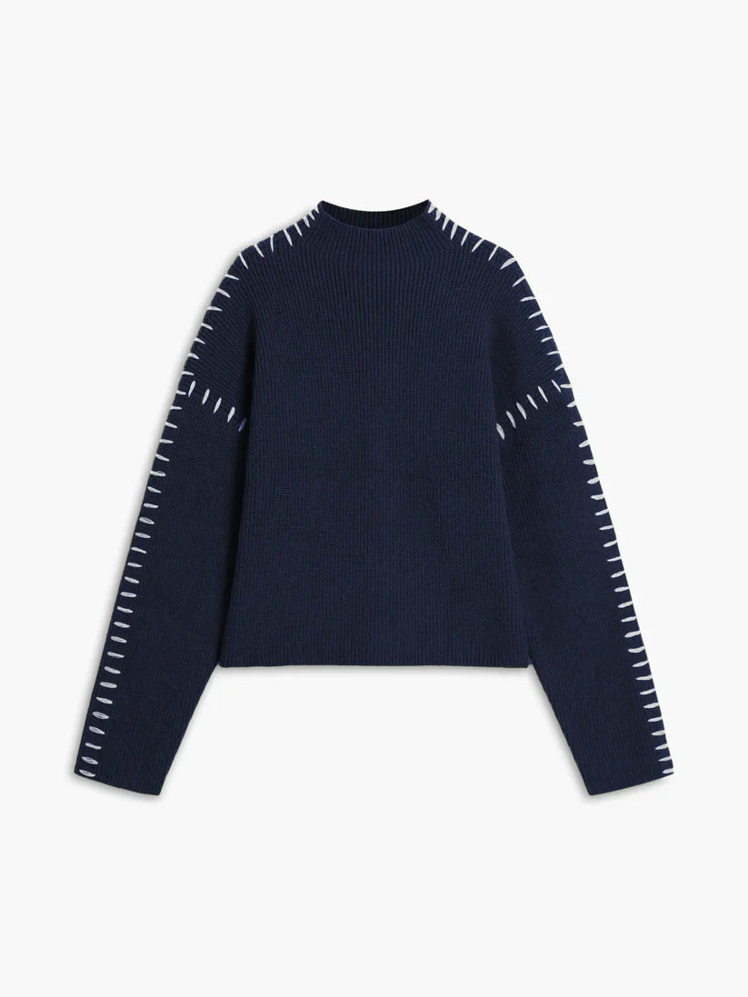 Theresa oversized turtleneck sweater – women