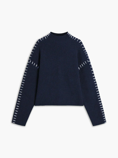 Theresa oversized turtleneck sweater – women