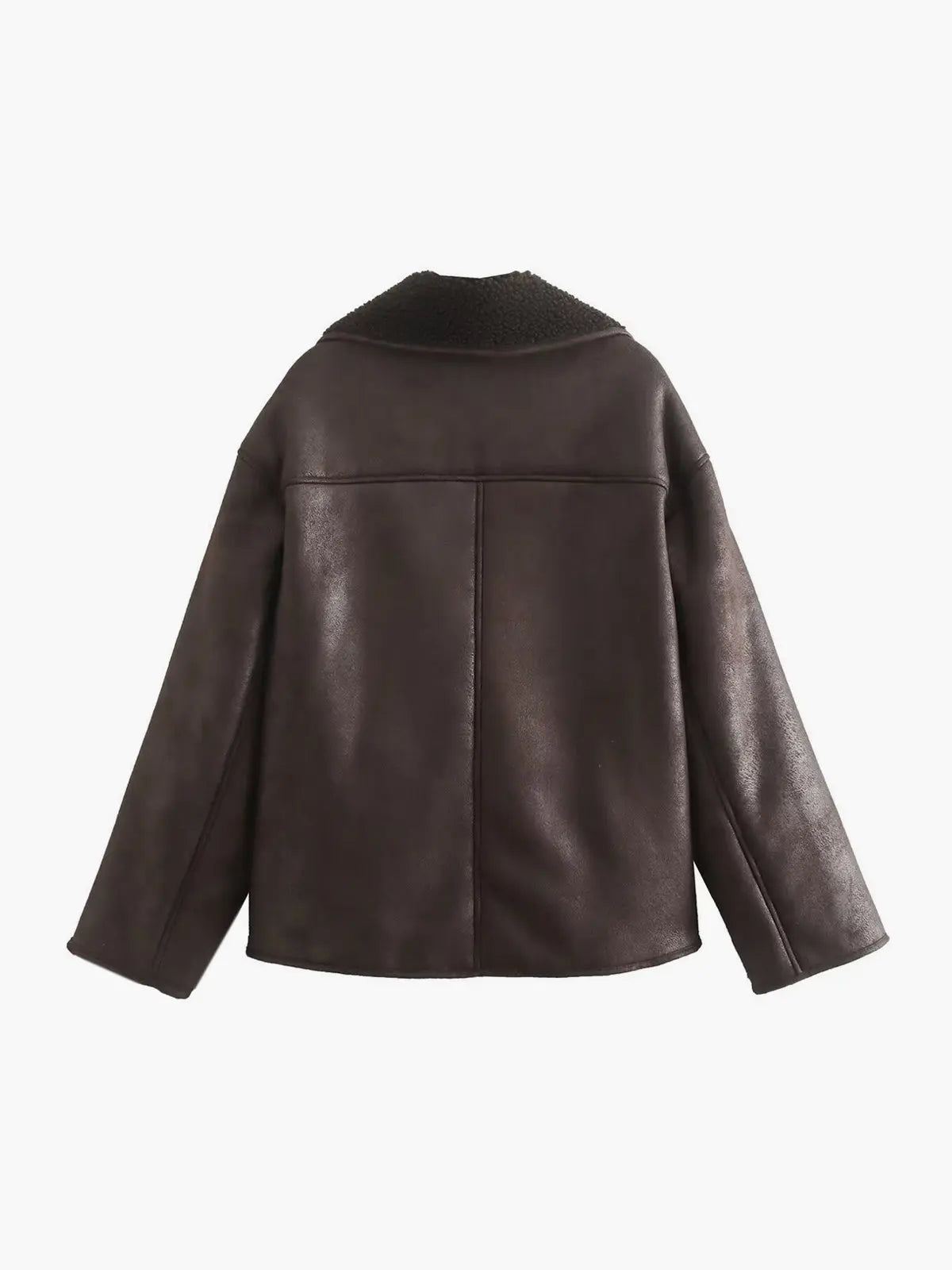 Olivia faux leather lapel jacket – a warm autumn/winter must-have