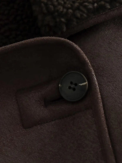 Olivia faux leather lapel jacket – a warm autumn/winter must-have