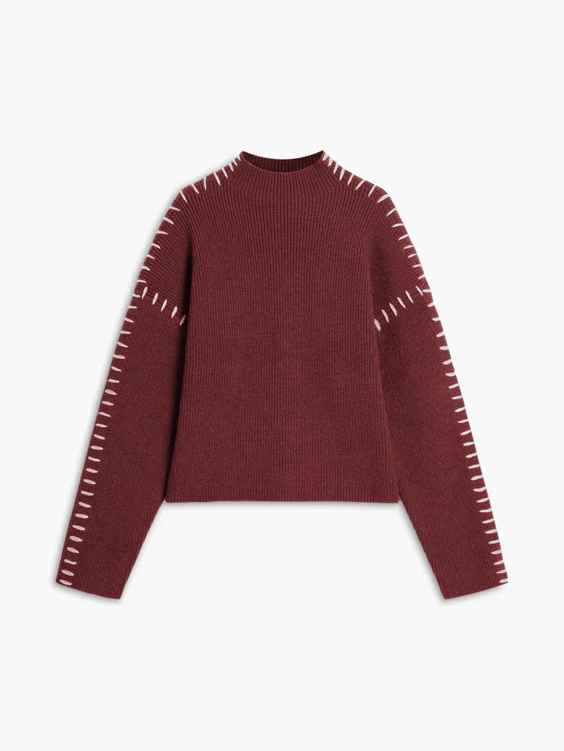 Theresa oversized turtleneck sweater – women