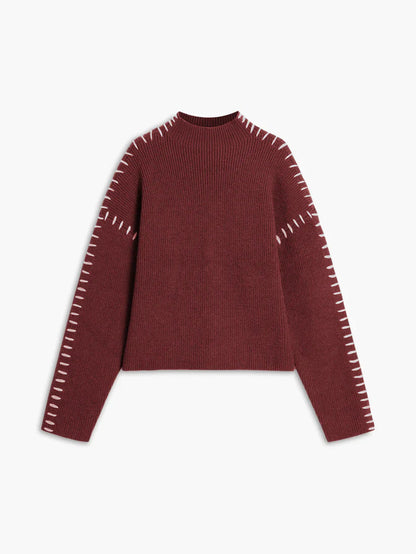 Theresa oversized turtleneck sweater – women
