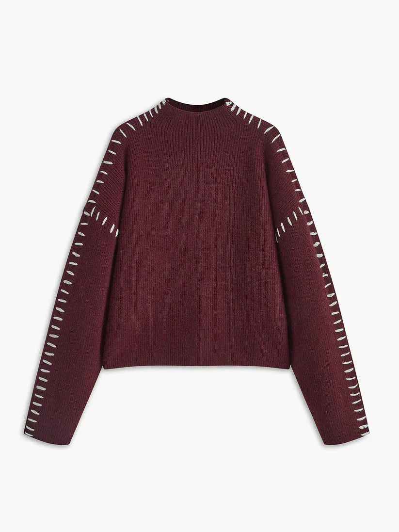 Theresa oversized turtleneck sweater – women