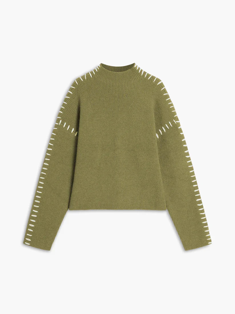 Theresa oversized turtleneck sweater – women
