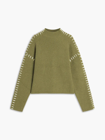 Theresa oversized turtleneck sweater – women