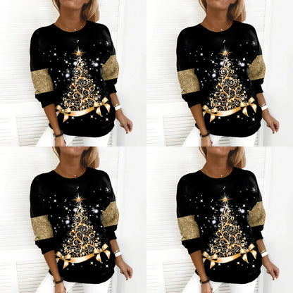 Pine christmas sweater with tree motif – unisex