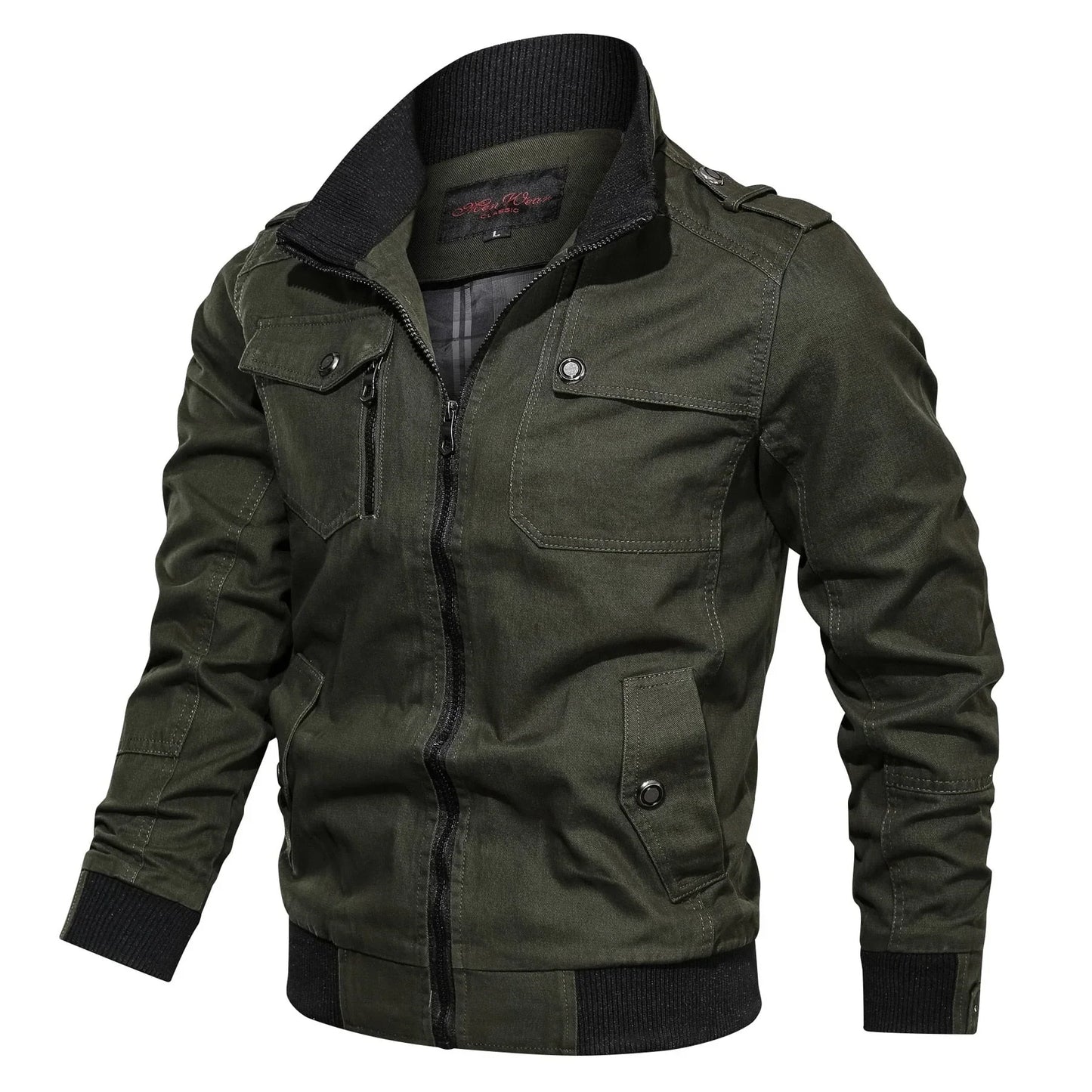 Classic stand-collar transitional jacket – men