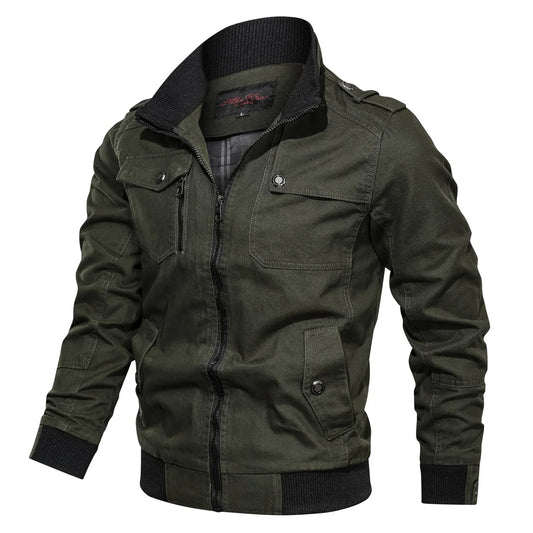 Classic stand-collar transitional jacket – men