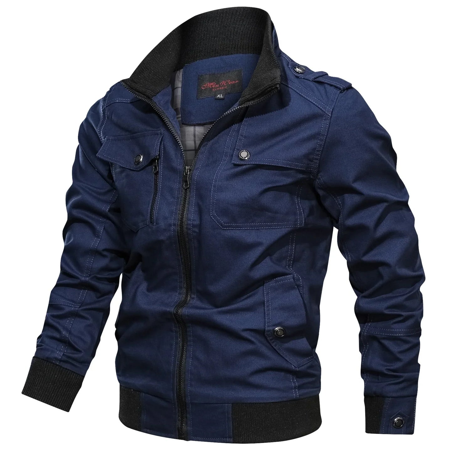 Classic stand-collar transitional jacket – men