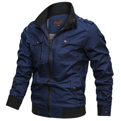 Classic stand-collar transitional jacket – men
