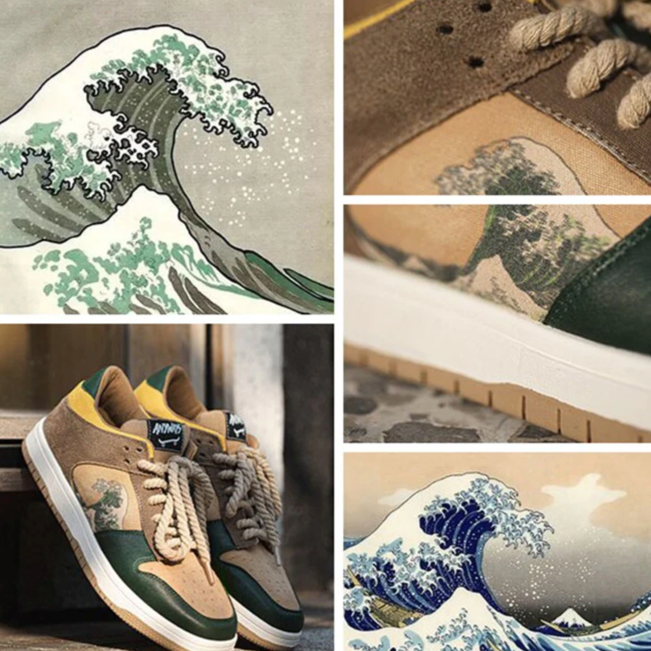 Artsy 2 - Die Große Welle Vor Kanagawa Sneakers