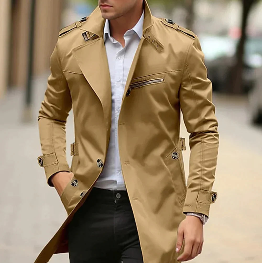 Elegant trench coat for men