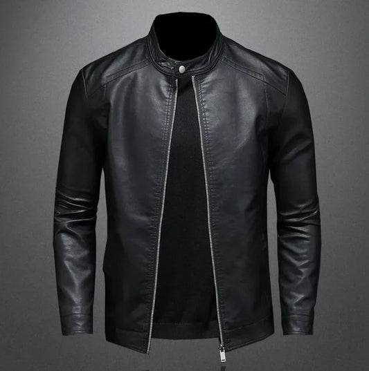 Jasper – sturdy leather jacket in biker style