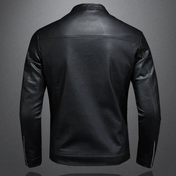 Jasper – sturdy leather jacket in biker style