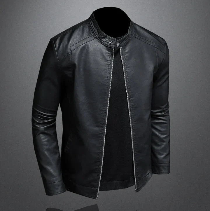 Jasper – sturdy leather jacket in biker style