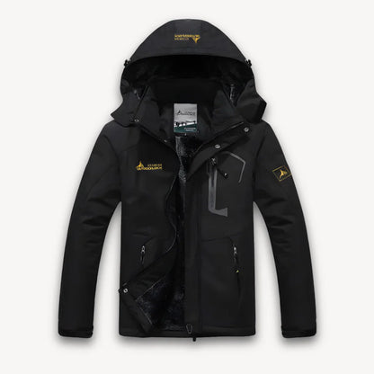 Men's winter jacket, waterproof, lined with fleece