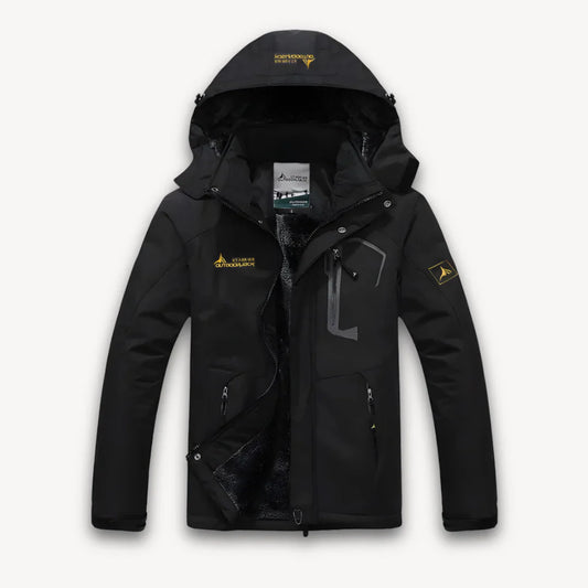 Men's winter jacket, waterproof, lined with fleece
