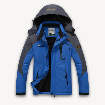 Men's winter jacket, waterproof, lined with fleece