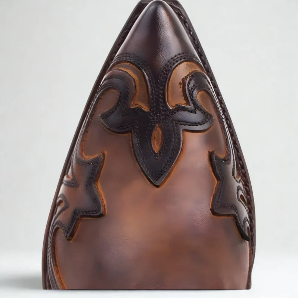 Men’s cowboy ankle boots western leather – men