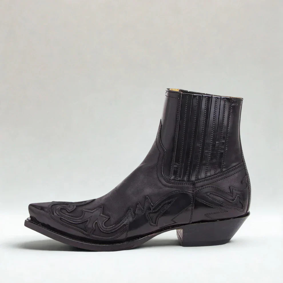 Men’s cowboy ankle boots western leather – men