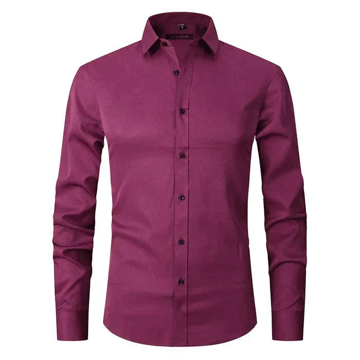 Braony classic men's long-sleeved shirt – modern slim fit