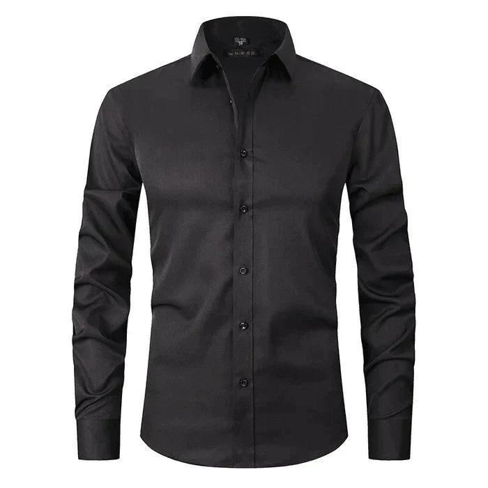 Braony classic men's long-sleeved shirt – modern slim fit