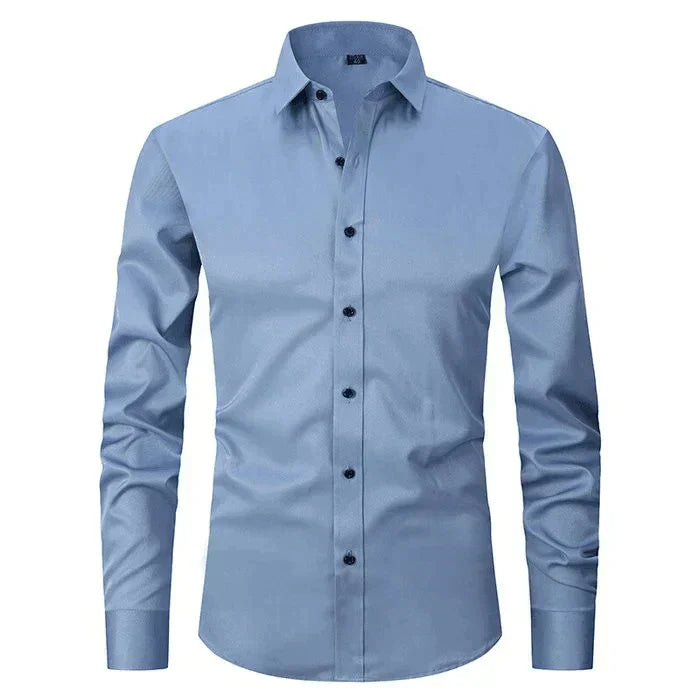 Braony classic men's long-sleeved shirt – modern slim fit