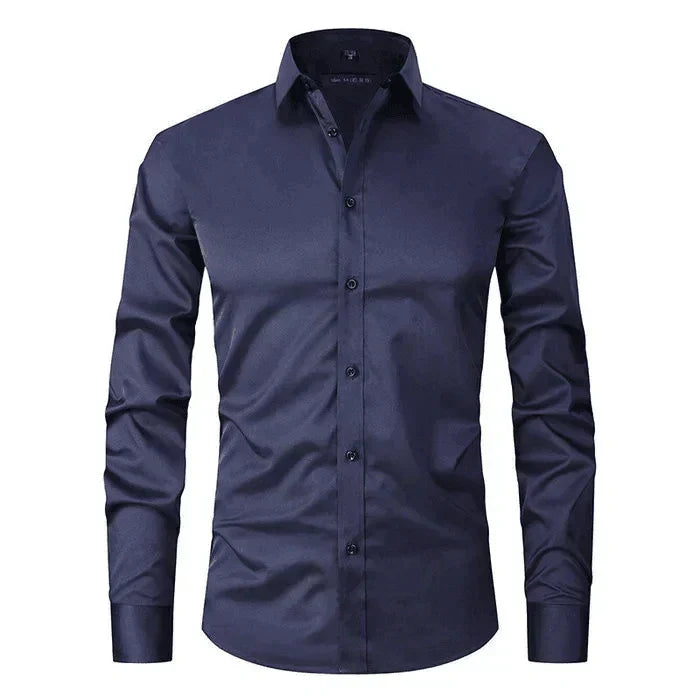 Braony classic men's long-sleeved shirt – modern slim fit