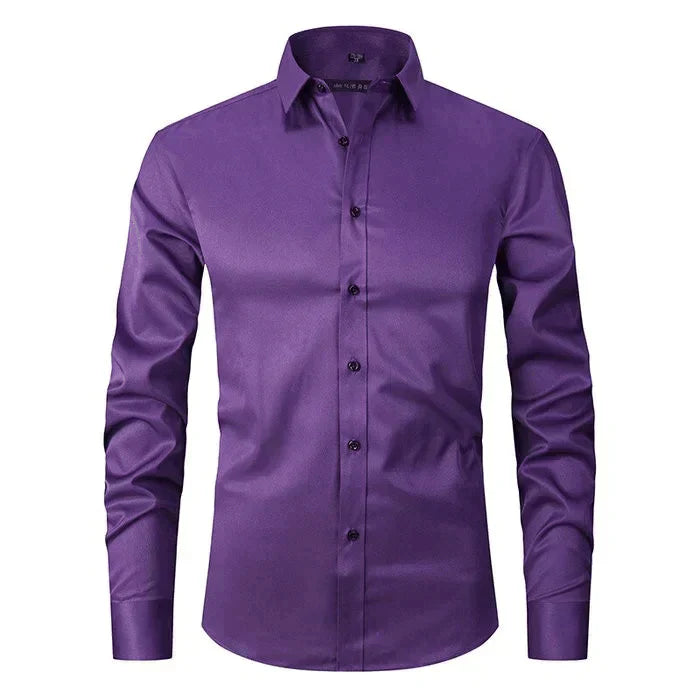 Braony classic men's long-sleeved shirt – modern slim fit
