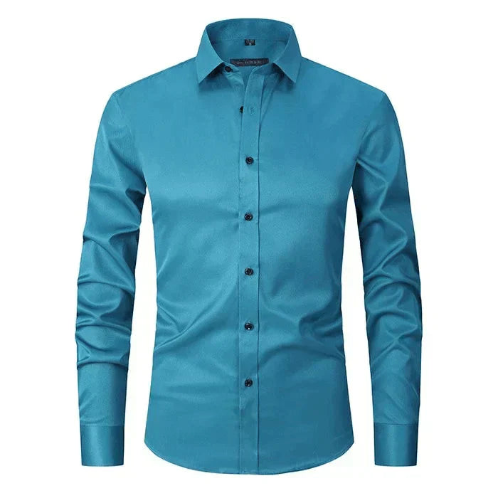Braony classic men's long-sleeved shirt – modern slim fit