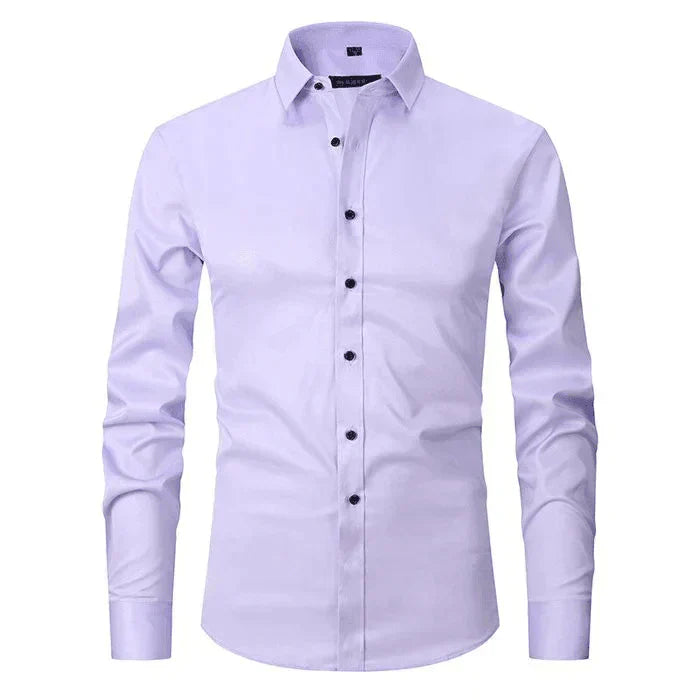 Braony classic men's long-sleeved shirt – modern slim fit
