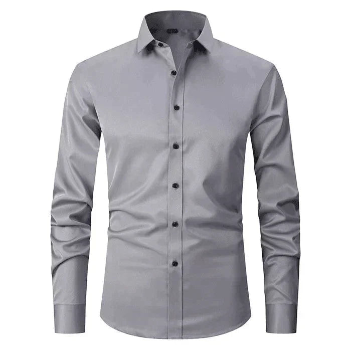 Braony classic men's long-sleeved shirt – modern slim fit
