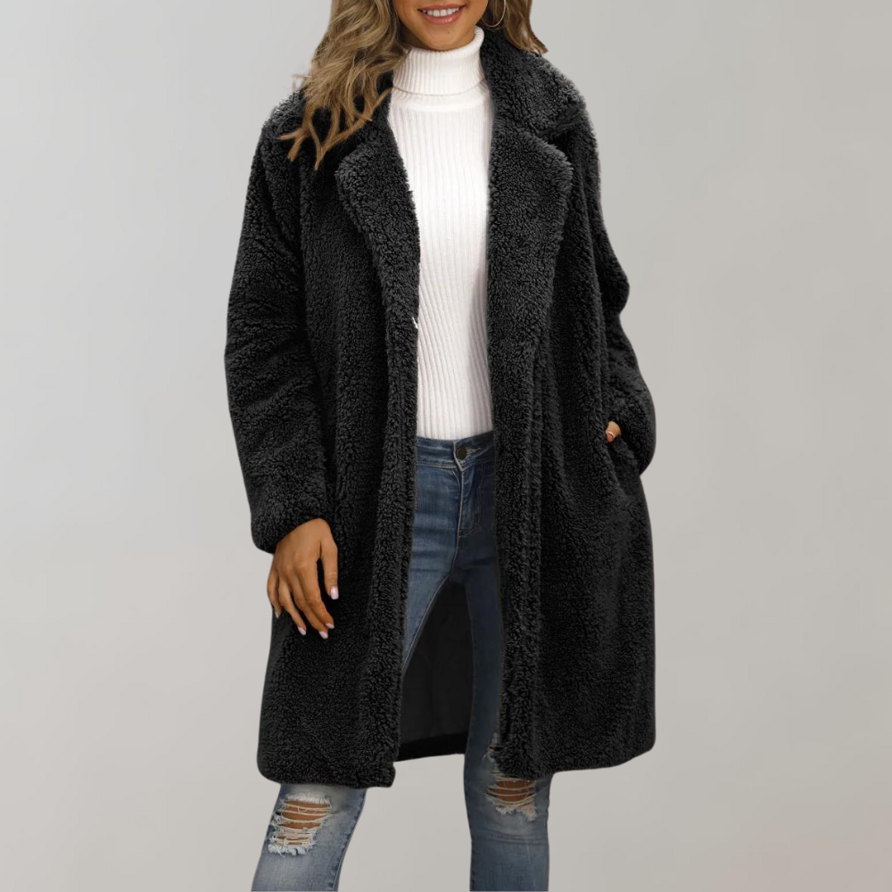 VERA | Long Fluffy winter coat for women