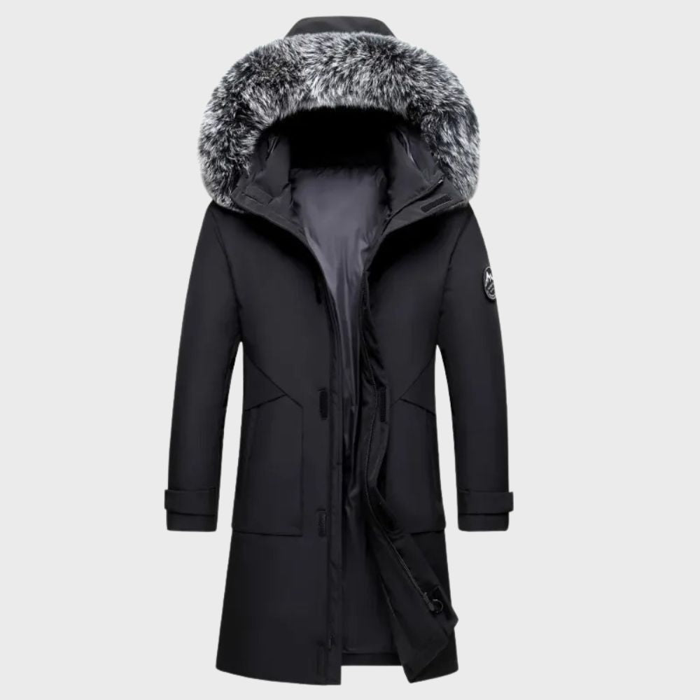 Men's Thermal Waterproof Jacket for Winter with Fur