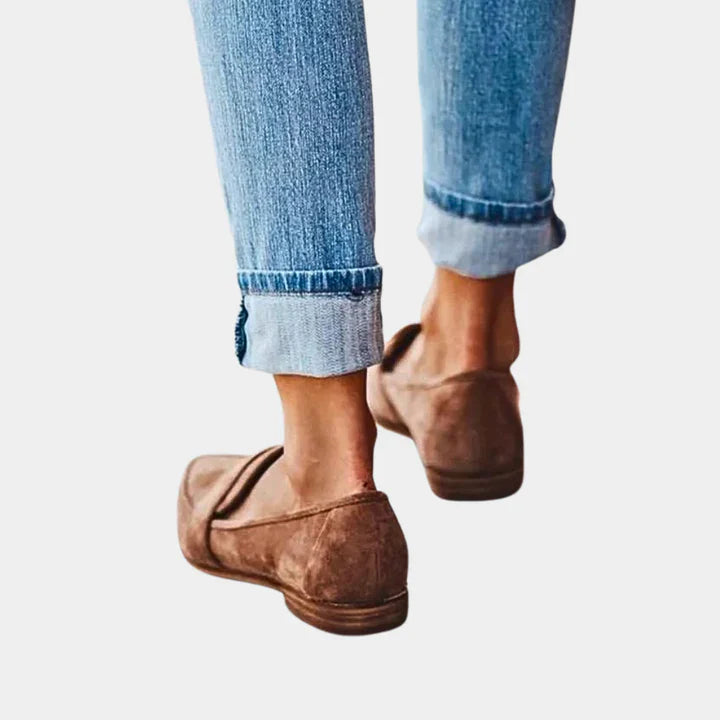 Women’s suede-look slip-on loafers – women