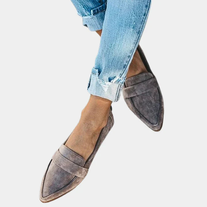Women’s suede-look slip-on loafers – women