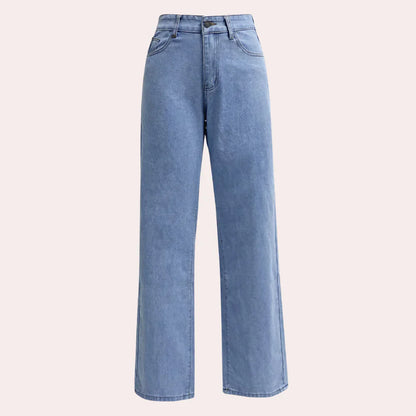 Emma high-waist straight-leg jeans