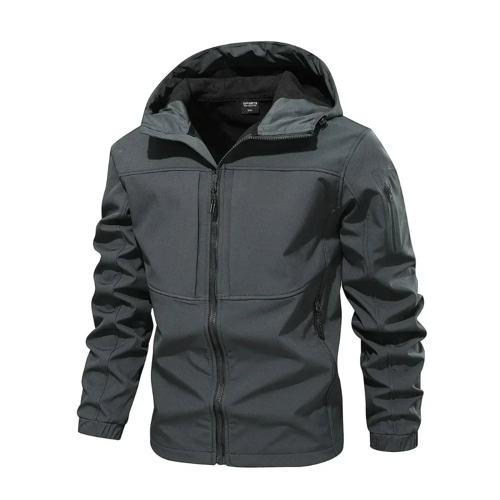 Men's fleece outdoor softshell jacket
