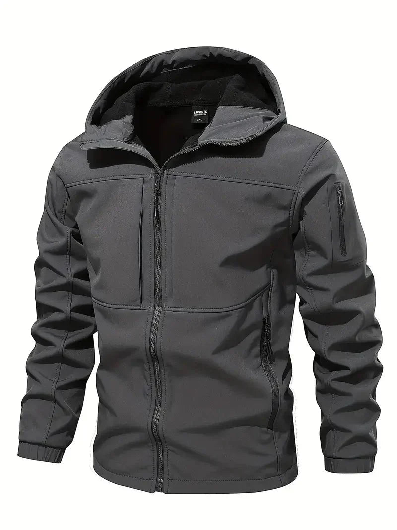 Men's fleece outdoor softshell jacket